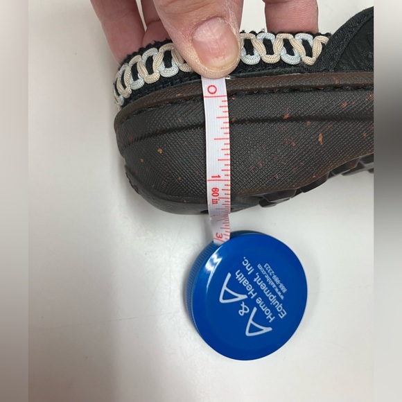 UGG Black Leather Bettey mules with Cream Trim - Picture 5 of 7